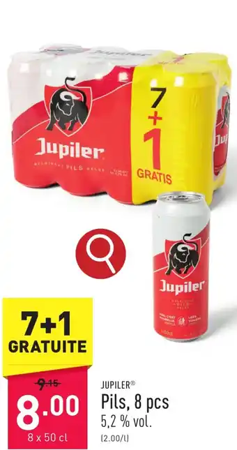 ALDI Jupiler Pils 8 x 50 cl aanbieding