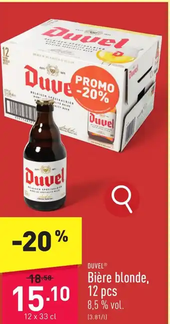 ALDI Duvel Bière blonde, 12 x 33cl aanbieding