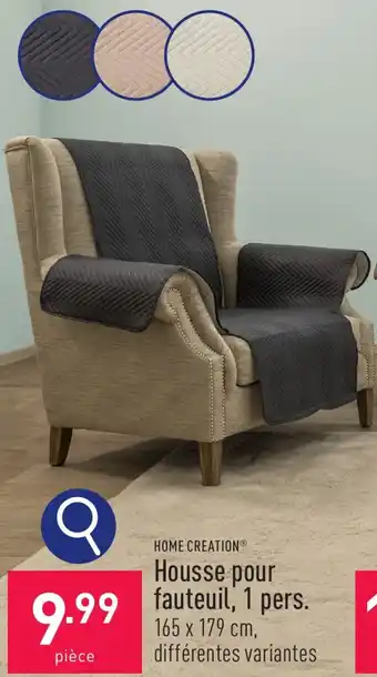 ALDI HOME CREATION Housse pour fauteuil, 1 pers. 165 x 179 cm aanbieding