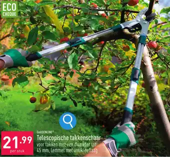 ALDI GARDENLINE Telescopische takkenschaar aanbieding