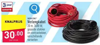 ALDI WORKZONE Verlengkabel aanbieding