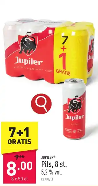 ALDI JUPILER Pils 8 x 50cl aanbieding