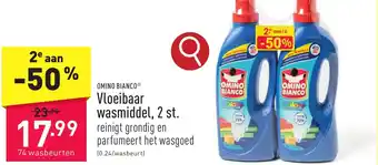 ALDI OMINO BIANCO Vloeibaar wasmiddel, 2 st. aanbieding