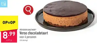 ALDI PÂTISSIER GAULTHIER Verse chocoladetaart 431g aanbieding