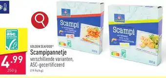 ALDI GOLDEN SEAFOOD Scampipannetje 250g aanbieding