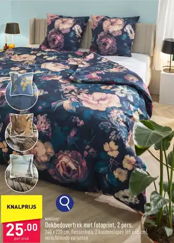 ALDI NOVITESSE Dekbedovertrek met fotoprint, 2 pers. aanbieding