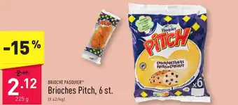 ALDI BRIOCHE PASQUIER Brioches Pitch, 6 st. 225g aanbieding