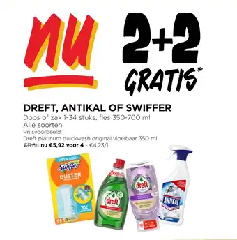 Jumbo DREFT ANTIKAL OF SWIFFER aanbieding