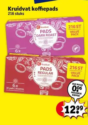 Kruidvat Koffiepads aanbieding