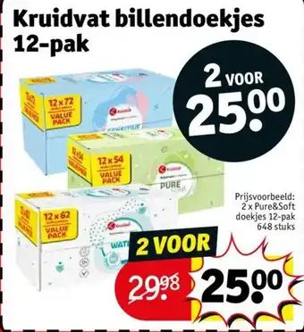 Kruidvat Billendoekjes 12 pak aanbieding