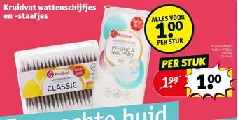 Kruidvat Wattenschijfjes en staafjes aanbieding