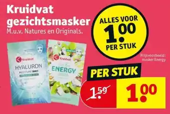 Kruidvat Gezichtsmasker aanbieding