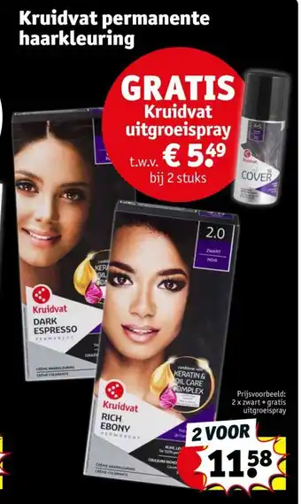 Kruidvat Permanente haarkleuring aanbieding