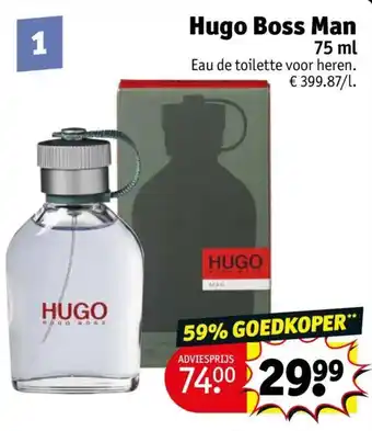 Kruidvat Hugo Boss Man 75 ml aanbieding