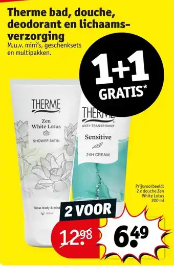 Kruidvat Therme bad, douche, deodorant en lichaamsverzorging aanbieding