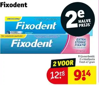 Kruidvat Fixodent aanbieding