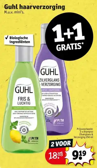 Kruidvat Guhl haarverzorging aanbieding