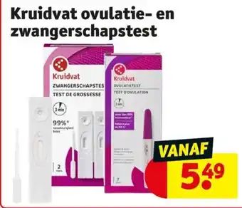 Kruidvat Kruidvat ovulatie en zwangerschapstest aanbieding