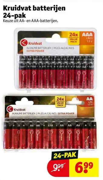 Kruidvat Batterijen 24-pak aanbieding