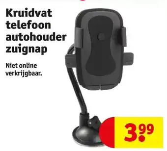 Kruidvat Telefoon autohouder zuignap aanbieding