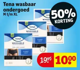 Kruidvat Tena wasbaar ondergoed aanbieding