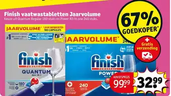 Kruidvat Finish vaatwastabletten Jaarvolume aanbieding