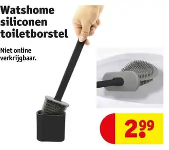 Kruidvat Watshome siliconen toiletborstel aanbieding