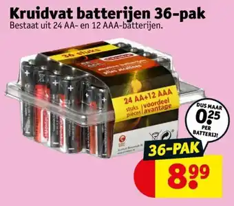 Kruidvat Batterijen 36-pak aanbieding