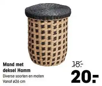 Kwantum Mand Met Deksel Hamm aanbieding