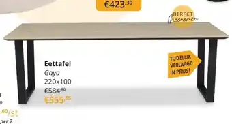 YGO Eettafel aanbieding