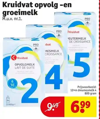Kruidvat Kruidvat opvolg -en groeimelk aanbieding