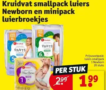 Kruidvat Kruidvat smallpack luiers Newborn en minipack luierbroekjes aanbieding