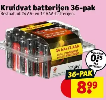 Kruidvat Kruidvat batterijen 36-pak aanbieding