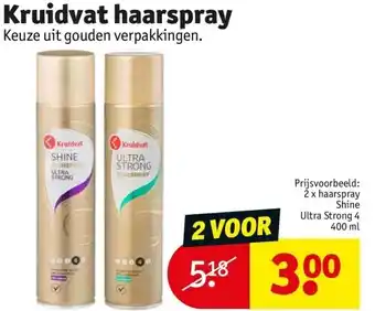 Kruidvat Kruidvat haarspray aanbieding