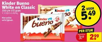 Kruidvat Kinder Bueno White en Classic aanbieding