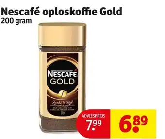 Kruidvat Nescafé oploskoffie Gold aanbieding