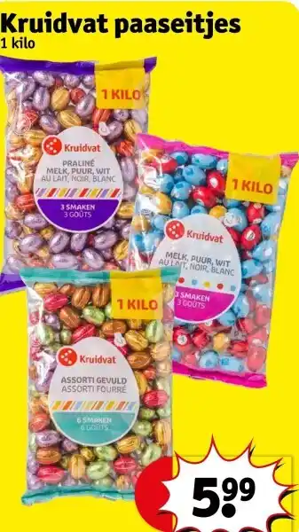 Kruidvat Kruidvat paaseitjes aanbieding