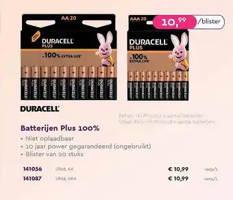 Duracell Batterijen Plus 100%
