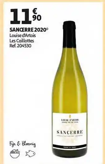 Auchan Sancerre 2020 Louise D'artois Les Caillotes aanbieding