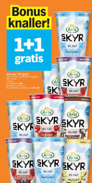 Albert Heijn Arla skyr 450 gram aanbieding