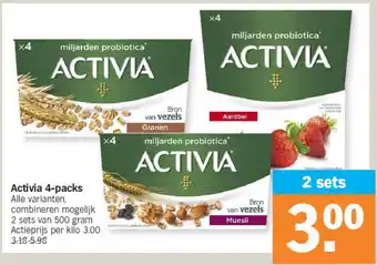 Albert Heijn Activia 4-packs aanbieding
