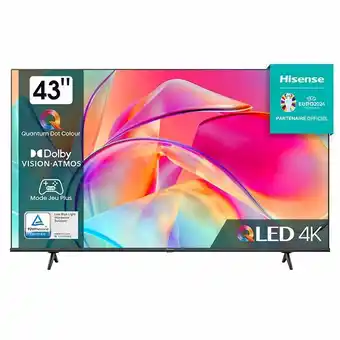 Electro Depot TV QLED HISENSE 43E7KQ aanbieding