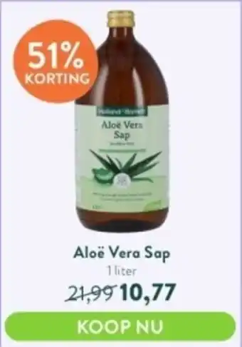 Holland & Barrett Aloë Vera Sap 1 liter aanbieding