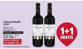 Delhaize Château Mazails 2020 aanbieding