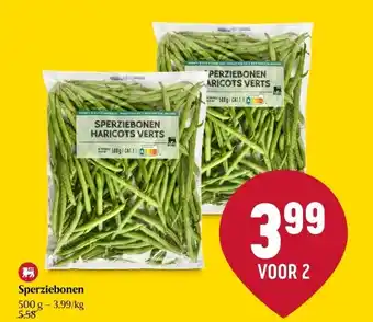 Delhaize Sperziebonen aanbieding