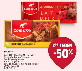 Delhaize Pralines aanbieding