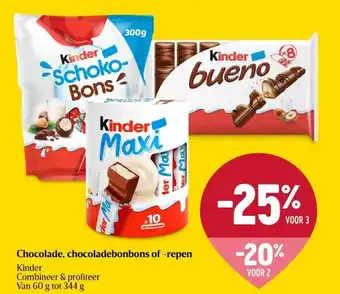 Delhaize Chocolade, chocoladebonbons of -repen aanbieding