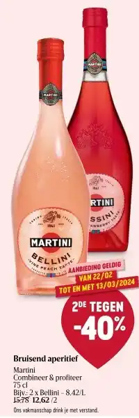 Delhaize Bruisend aperitief aanbieding