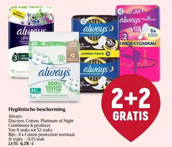 Delhaize Hygiënische bescherming aanbieding
