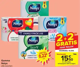 Carrefour Market Nalys Gamma 4 x 18 rollen aanbieding